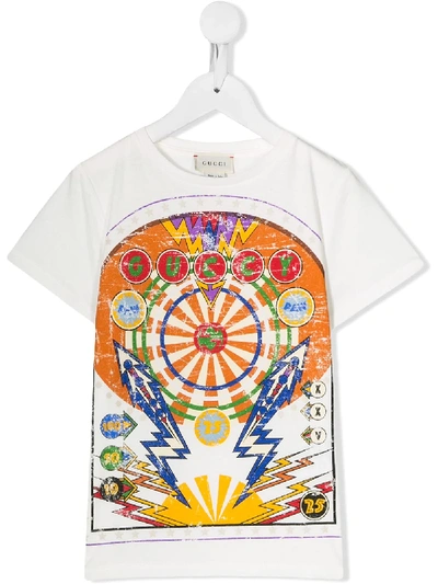 Gucci Kids' Logo Graphic T-shirt In White