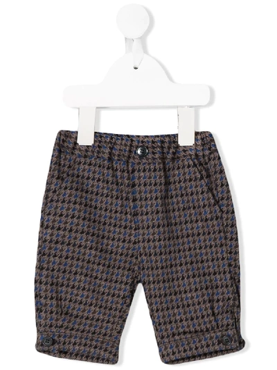 Aletta Babies' Houndstooth Trousers In Grey
