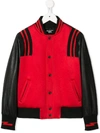 NEIL BARRETT CONTRAST BOMBER JACKET