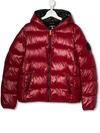 Save The Duck Kids' Hooded Padded Jacket In Red