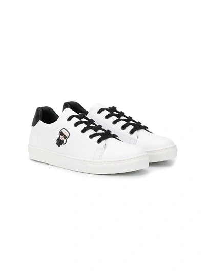 Karl Lagerfeld Teen Ikonik Karl Sneakers In White