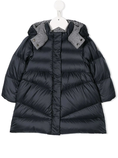 Moncler Babies' Panelled Padded Jacket In Blue