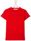 Philosophy Di Lorenzo Serafini Teen Logo Print T-shirt In Red