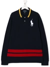 Ralph Lauren Teen Piqué Polo Shirt In Blue