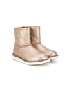 Pèpè Kids' Ankle Boots In Gold