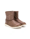 Pèpè Kids' Ankle Boots In Brown