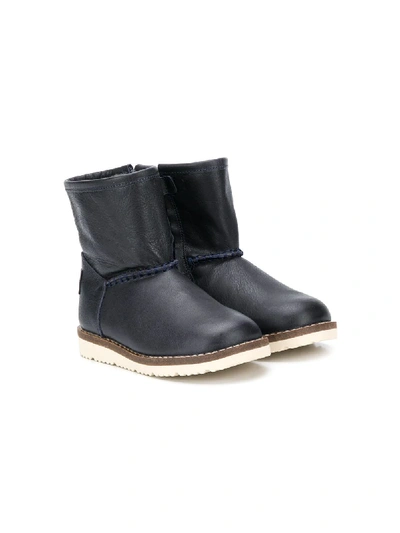 Pèpè Kids' Slip-on Ankle Boots In Blue