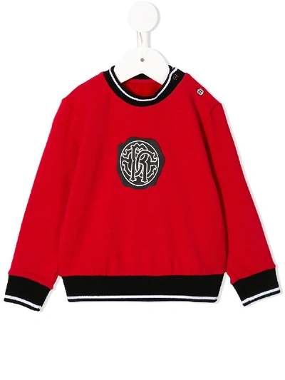 Roberto Cavalli Junior Babies' Logo Stamp Sweatshirt In Red