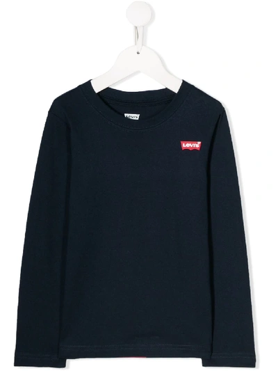 Levi's Kids' Graphic Print T-shirt In Blue