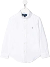 Ralph Lauren Kids' Long Sleeved Cotton Shirt In White