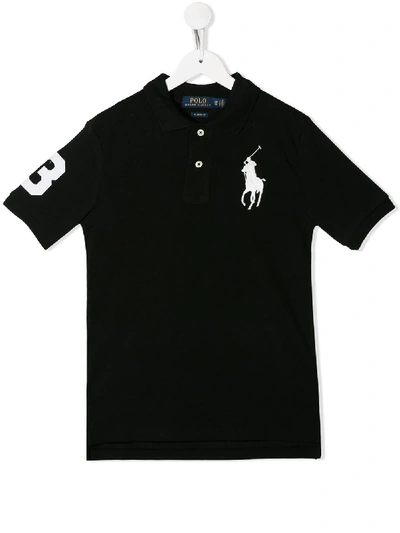 Polo Ralph Lauren Kids' Signature Piqué Polo Shirt In Black
