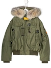 Parajumpers Kids' Gobi Padded Jacket In Green