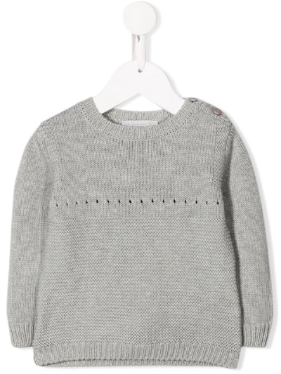 Stella Mccartney Babies' Bunny Knitted Jumper In Grey