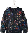 PAUL SMITH JUNIOR GRAPHIC-PRINT PADDED JACKET