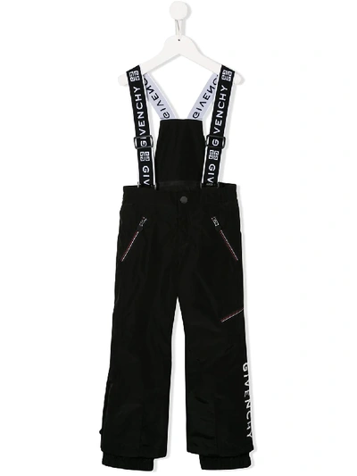 Givenchy Kids' Logo Print Jumpsuit In Black