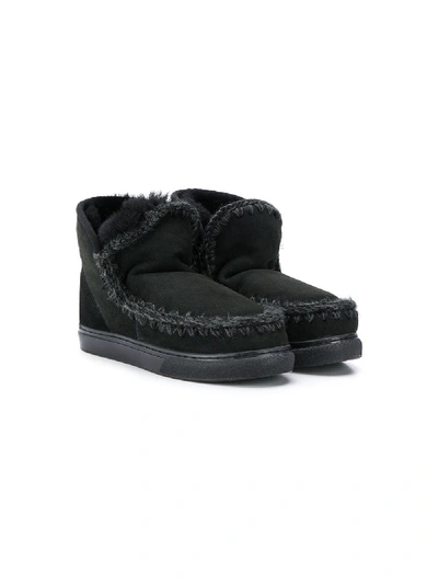 Mou Kids' Snow Boots In Black