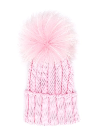 Siola Kids' Pompom Detailed Hat In Pink