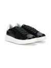 Philippe Model Low Top Lace Up Sneakers In Black