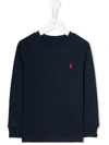 RALPH LAUREN EMBROIDERED LOGO SWEATSHIRT