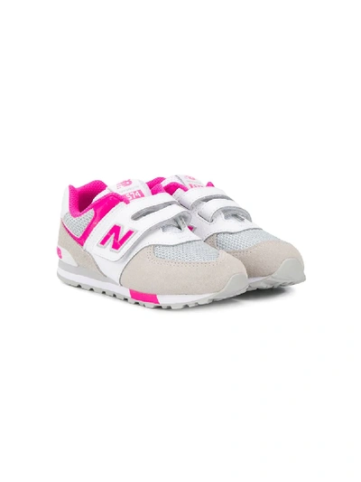 New Balance Kids' Mesh Upper Trainers In White