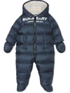 BURBERRY LOGO PRINT DOWN-FILLED PUFFER SUIT