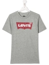Levi's Teen Signature Logo T-shirt In Grey
