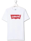 Levi's Teen Logo Stamp T-shirt In White