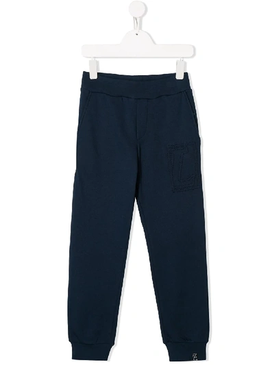 Lanvin Enfant Kids' Jersey Sweatpants In Blue