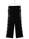 BALMAIN BUTTON TRACK PANTS