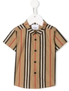 Burberry Babies' Striped Shirt In Multi