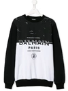 BALMAIN LOGO PRINT SWEATSHIRT