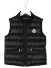 Moncler Kids' Quilted Down Gilet In Black