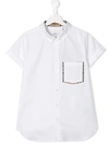 Burberry Teen Short-sleeved Shirt In White