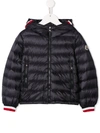 Moncler Kids' Giroux Hooded Down Puffer Jacket In Blue