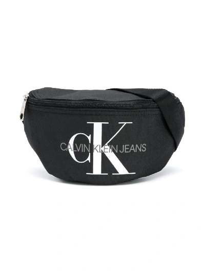 Calvin Klein Kids' Logo Belt Bag In Black