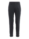 Dondup Trousers With Belt Loops And Pockets In Blu Cupo