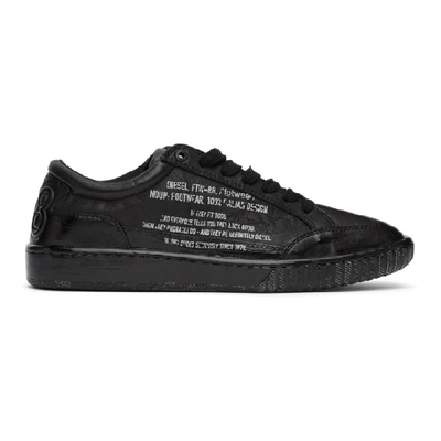 Diesel Black S-millenium Lwt Sneakers In H2192 Blkwh