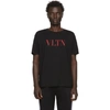 VALENTINO VALENTINO BLACK AND RED VLTN T-SHIRT