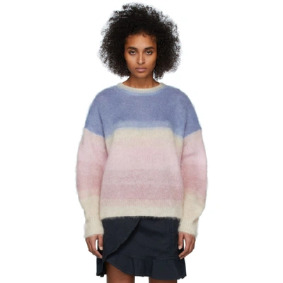 Isabel Marant Étoile Isabel Marant Etoile Drussell Colorblock Mohair Blend Sweater In Pink