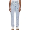 Isabel Marant Étoile Henoya High Waist Cotton Denim Jeans In Lillac