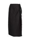 ANEMONE High-Rise Gauze Wrap Skirt,060043754049