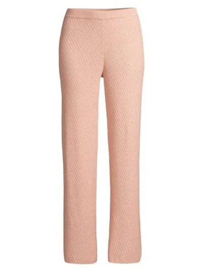 Skin Kamala Mineral-infused Cotton-blend Trousers In Tan