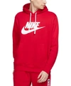 Nike Sportswear Club Fleece Logo Hoodie In University Red