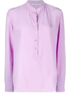 Stella Mccartney Eva Silk Shirt In Purple