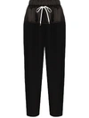 GIVENCHY PANELLED WIDE-LEG TRACK PANTS