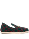 Gucci Gg Slippers In Green