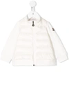 Moncler Babies' Padded Logo Jacket In White