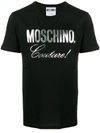 Moschino Logo Print T-shirt In 黑色