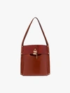 CHLOÉ BROWN ABY LEATHER TOTE BAG,C20SS209C5014478987