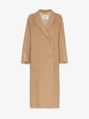 FENDI DOUBLE-BREASTED CAMEL COAT,FF8692A8GR14213609